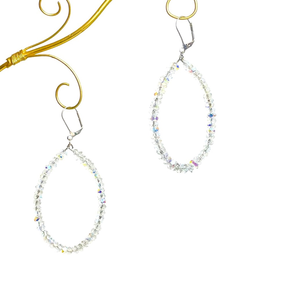 Swarovski Crystal Teardrop Earrings